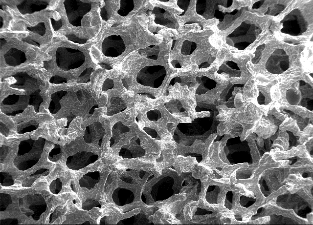 Анодированный алюминий под микроскопом